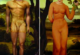 Olga_tobreluts_adam_and_eva_2010_mixed_media_180x90_cm