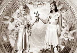 Olga_tobreluts_1the_wedding_of_cupid_and_psiche_from_series_golden_ass_1995_mixed_media_60x40_cm
