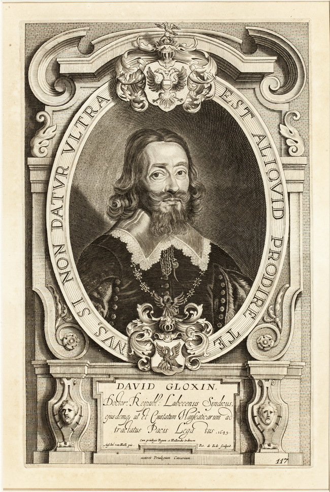 Портрет David Gloxin. Из серии портретов участников мирной конференции в Мюнстере в 1648 году. 