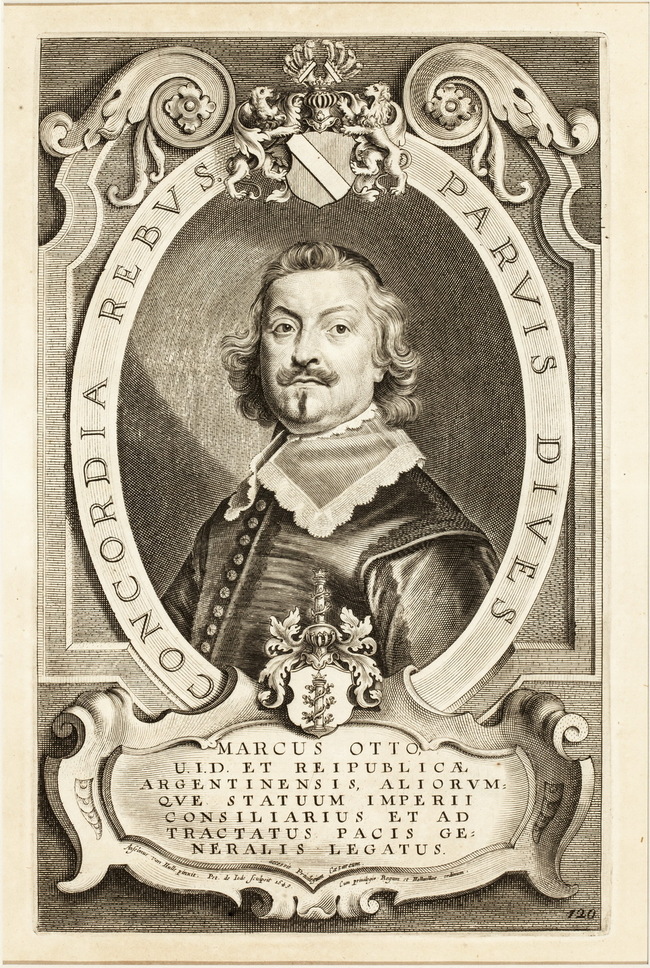 Портрет Marcus Otto. Из серии портретов участников мирной конференции в Мюнстере в 1648 году. 