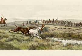 Stock._r._scene_of_hunting._list_2._(by_the_original_by_douglas)._year_etching__cutter__aquatint__color_print._22_5_x65_cm.
