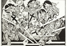 Volovitch_v._grotesques._returning_from_war._2011._etching._edition_330_45x59_cm._small