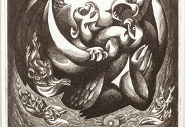 Volovitch_v._irish_and_icelandic_sagas._the_saga_of_gunnaauge_language_the_battle_of_the_eagles.1968._etching._edition_630._34x28_%d0%bd%d0%be%d0%b2%d1%8b%d0%b9_%d1%80%d0%b0%d0%b7%d0%bc%d0%b5%d1%80