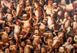 6_igor_pestov_massacre_of_the_innocents-2011_oil_on_canvas_metal_wire_150x250