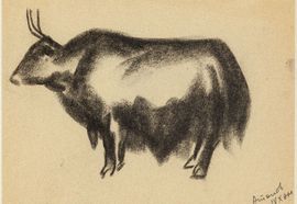 Antonov._a._the_bull._1990._charcoal_on_paper._10%d1%8516_cm._small