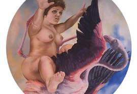 Olga_tobreluts_flights_and_falling_1_2011_oil_on_canvas_d_100_cm