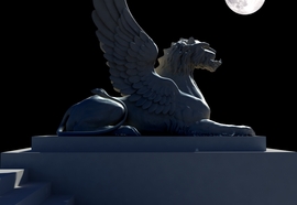 Olga_tobreluts_sphinx_faust_night_2013_print_on_canvas_laqcquer_150x152_cm
